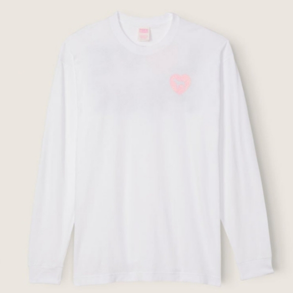 PINK VS Cotton Long Sleeve Tee Shirt NWOT - Picture 4 of 5